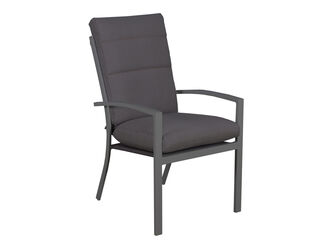 Jette Highback Dining Chair (Gunmetal Grey)