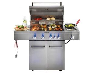 KitchenAid 4 Burner LPG BBQ with Side Burner