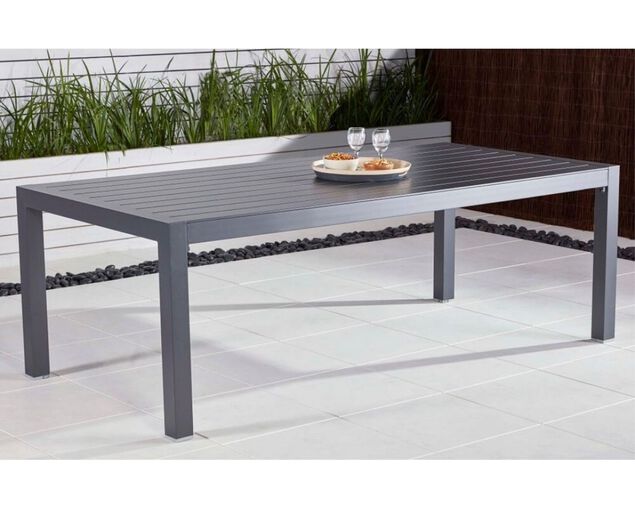 Gunmetal Grey Jette Dining Table (220x104.5cm), , hi-res