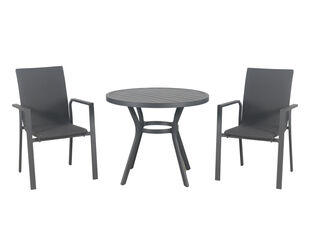 Jette Quick Dry 3 Piece Dining (Gunmetal Grey)