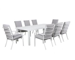 Jette 9 Piece Dining (White)