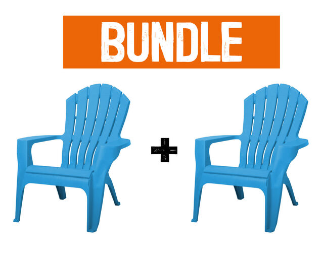 Adirondack Chair Bundle (Blue), Blue, hi-res image number null