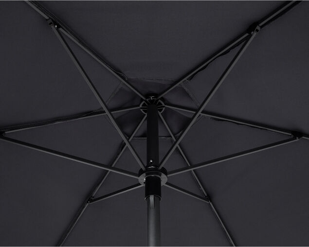 Bronte 2.1m Market Umbrella Charcoal, , hi-res
