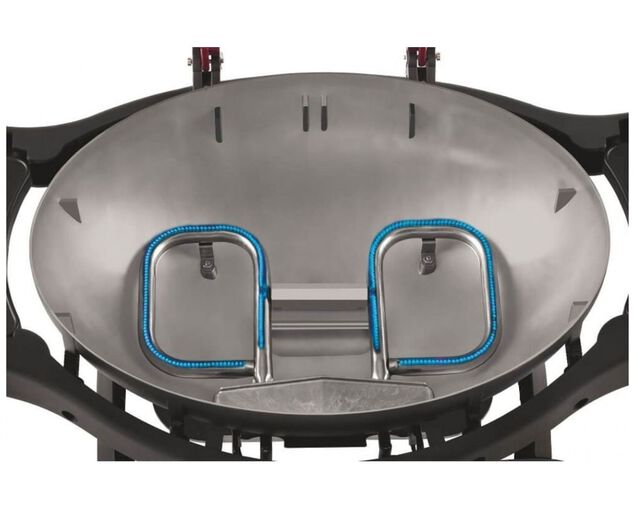 Ziggy by Ziegler & Brown Twin Grill LPG Classic on Cart (Chilli Red), Chilli Red, hi-res