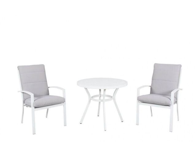 Jette Highback 3 Piece Dining (White), White, hi-res image number null