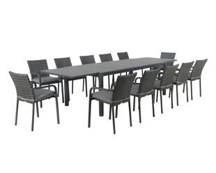 Larache-Jette 13 Piece Extension Dining Setting