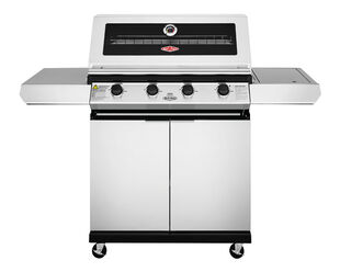 BeefEater 1200 Series - 4 Burner Stainless Steel BBQ With Side Burner