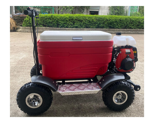 Motorised 49cc Ride On Cooler Scooter (Red), Red, hi-res