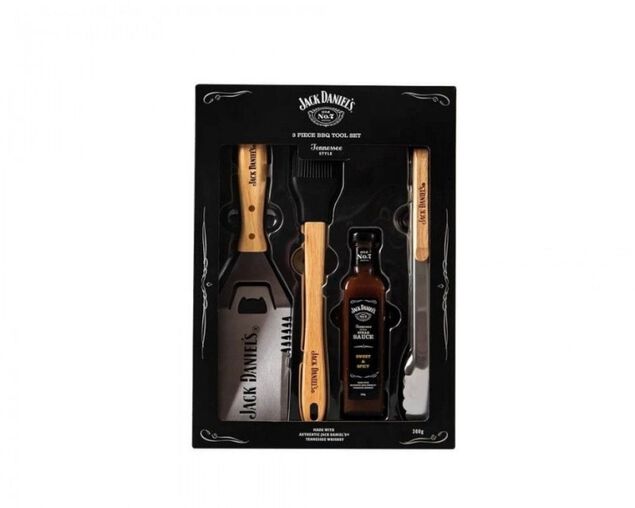 Jack Daniels Deluxe 3 Piece BBQ Set, , hi-res image number null