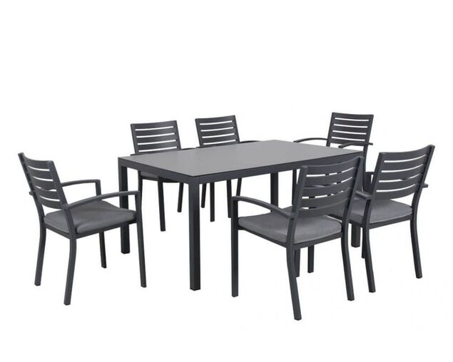Boston 7 Piece Slatted Dining, , hi-res image number null