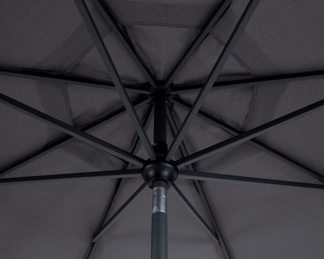 Cairns 3.3m Market Umbrella Charcoal, Charcoal, hi-res