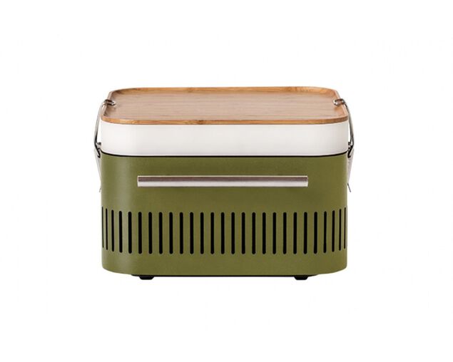 Everdure by Heston Blumenthal CUBE Charcoal Portable Barbeque - Khaki, Khaki, hi-res