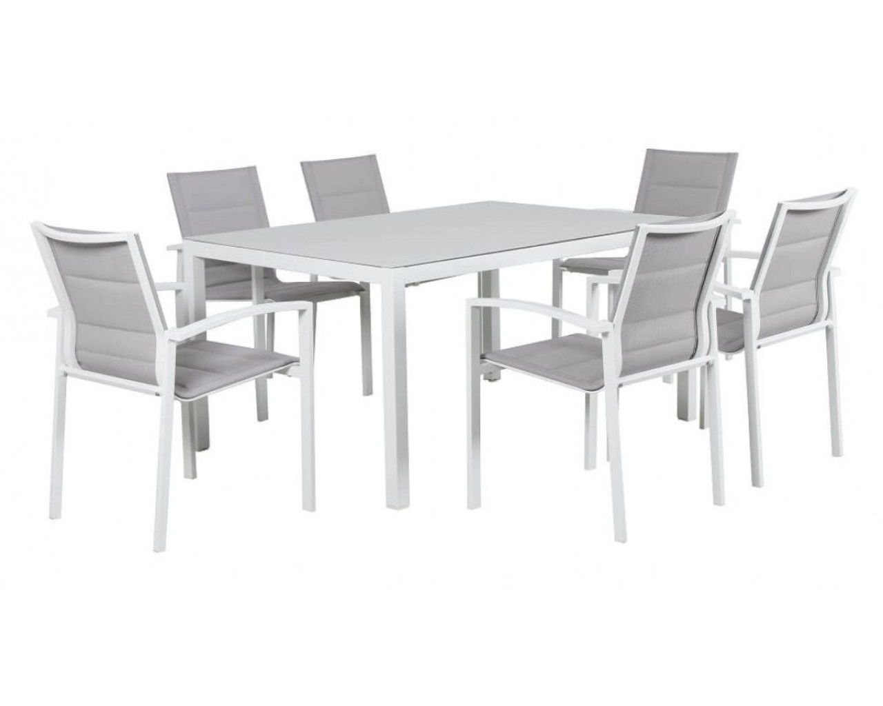 Boston 7 Piece Dining, White, small-swatch