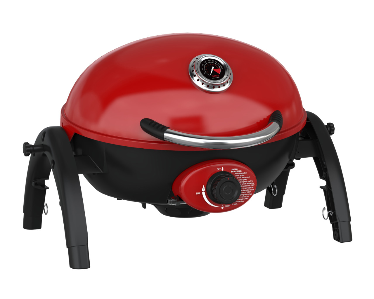 Ziggy by Ziegler & Brown Portable Grill LPG Classic, Chilli Red, small-swatch