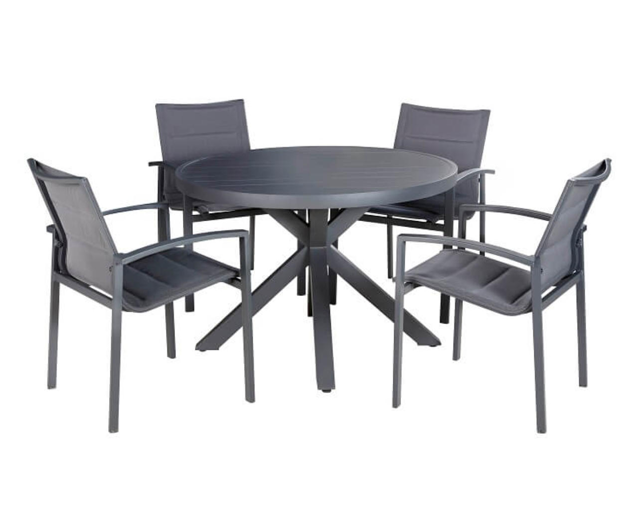 Boston-Jette 5 Piece Dining, Gunmetal Grey, small-swatch