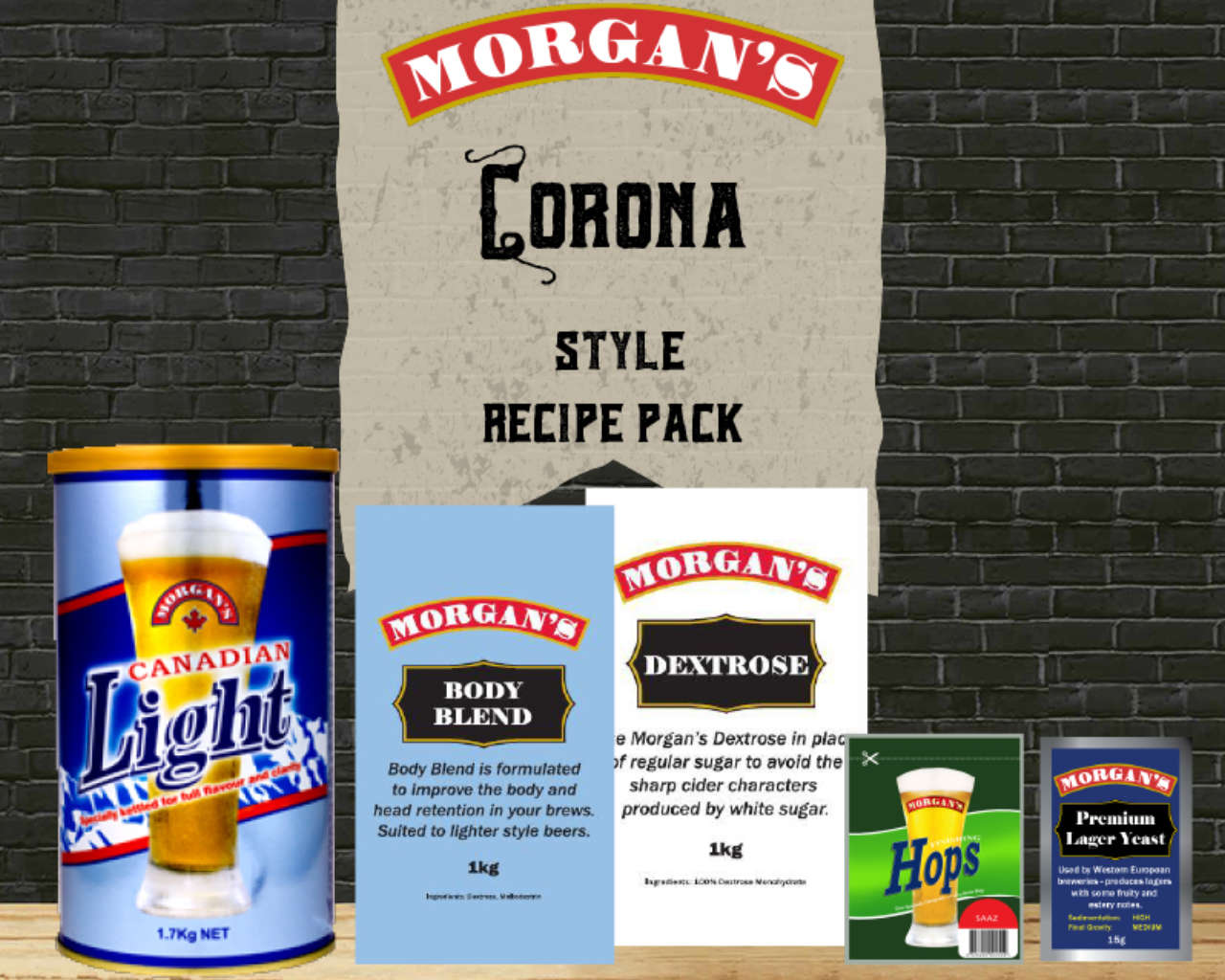 Morgan's Home Brew Kit - Corona Style Recipe Pack, , hi-res image number null