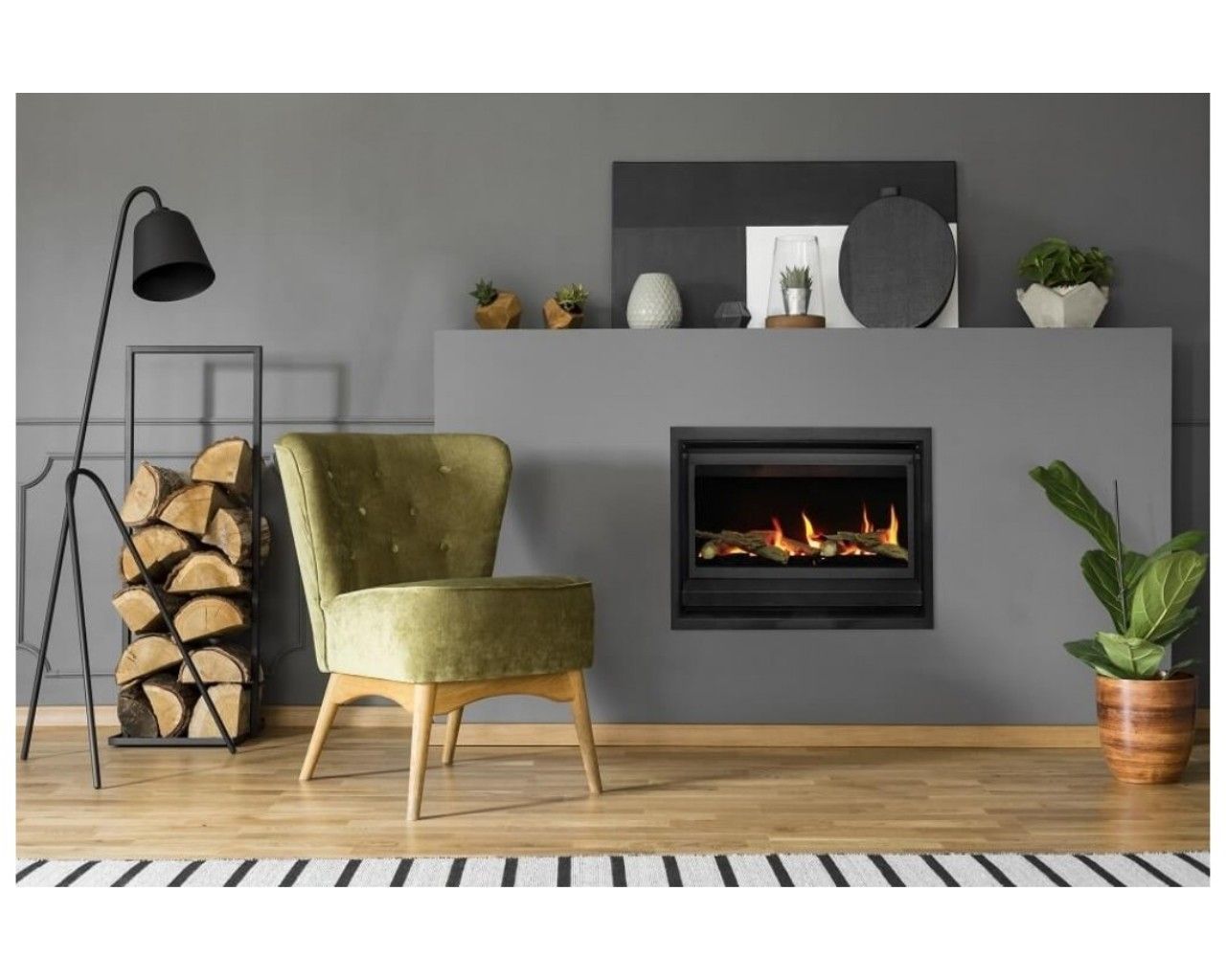 Valor Inspire Gas Log Fire - 700, , hi-res image number null