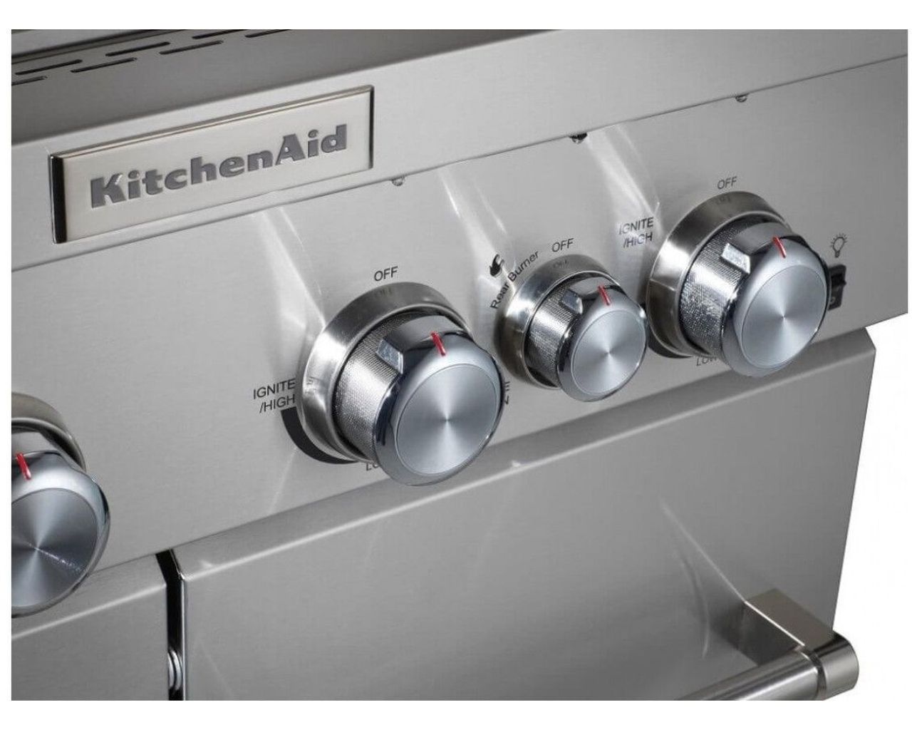 KitchenAid 4 Burner LPG BBQ with Side Burner, , hi-res image number null