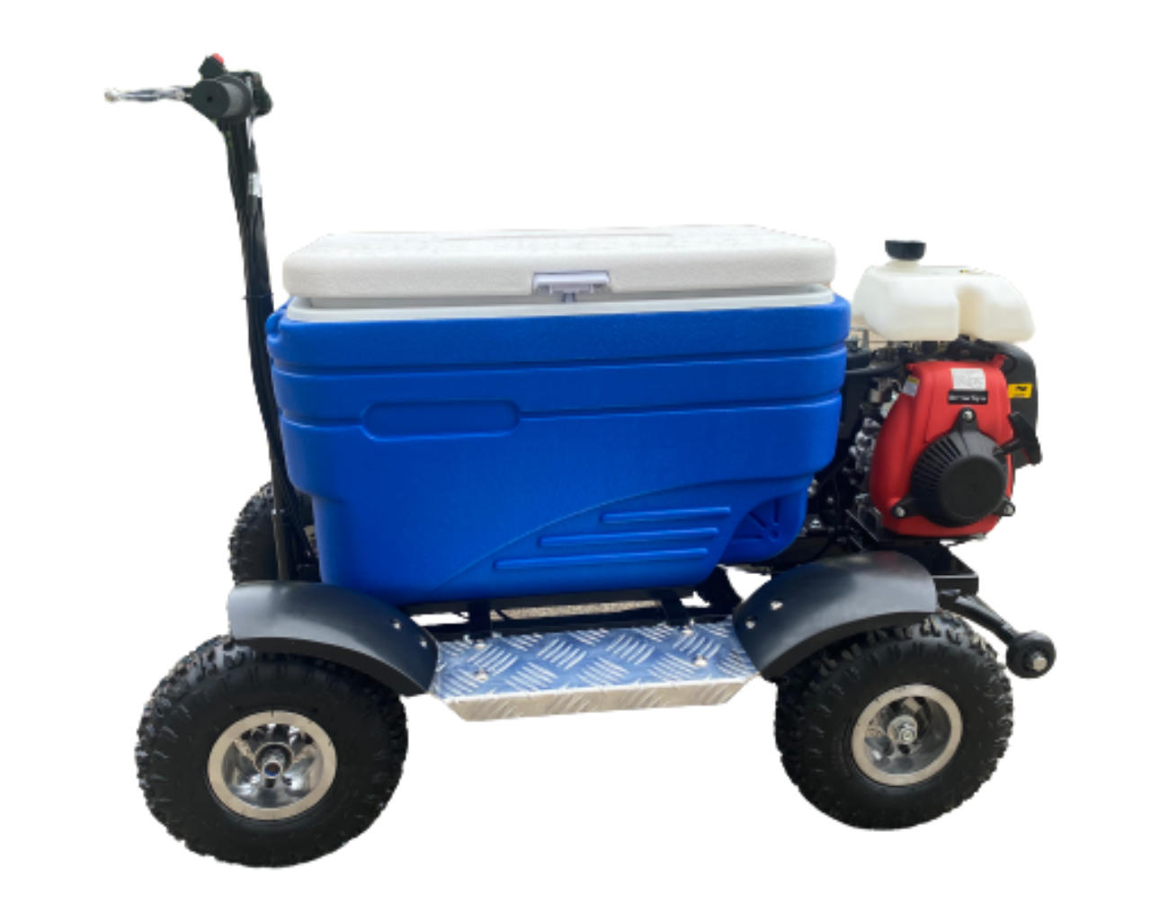 Motorised 49cc Ride On Cooler Scooter, Blue, small-swatch