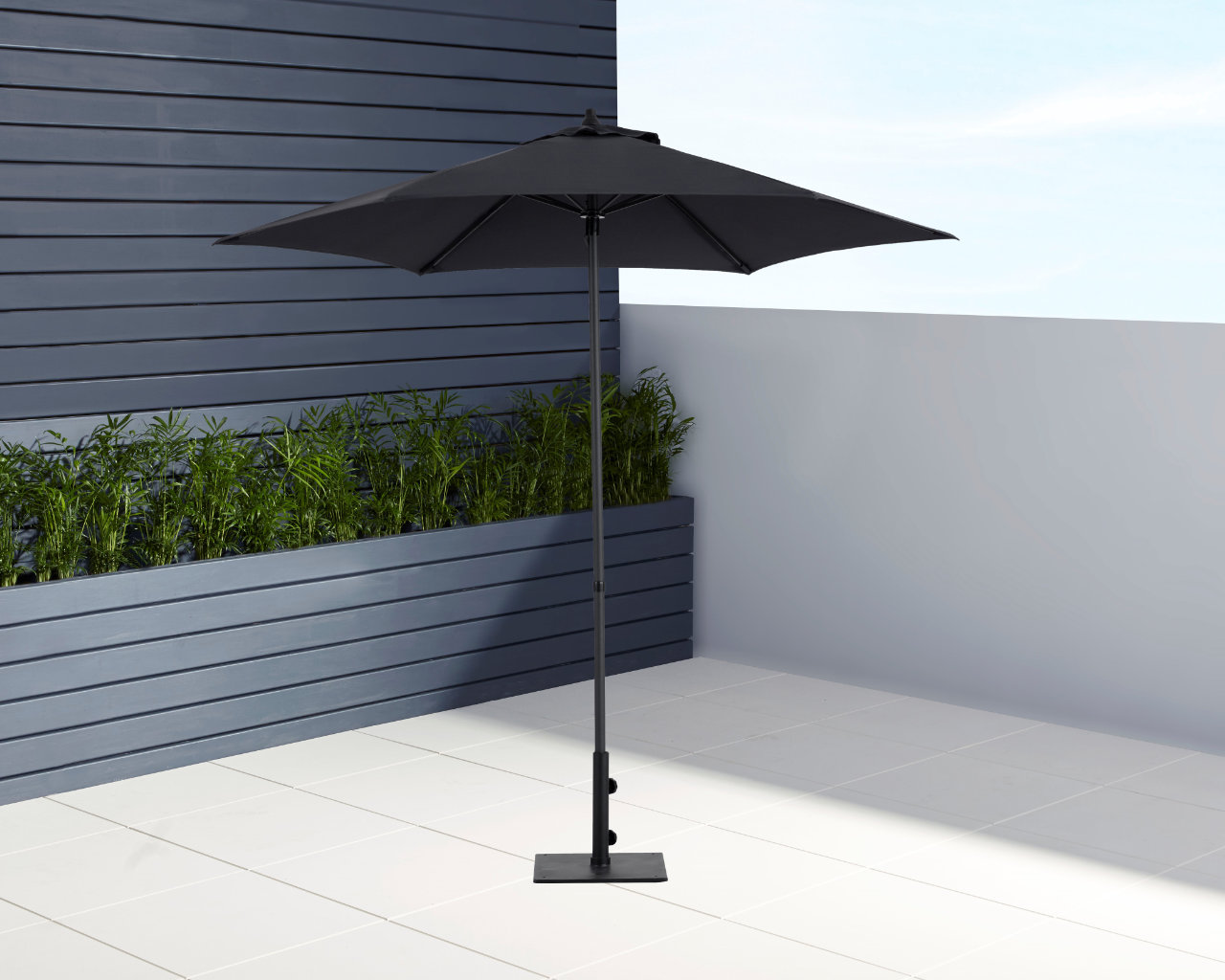 Bronte 2.1m Market Umbrella Charcoal, , hi-res image number null