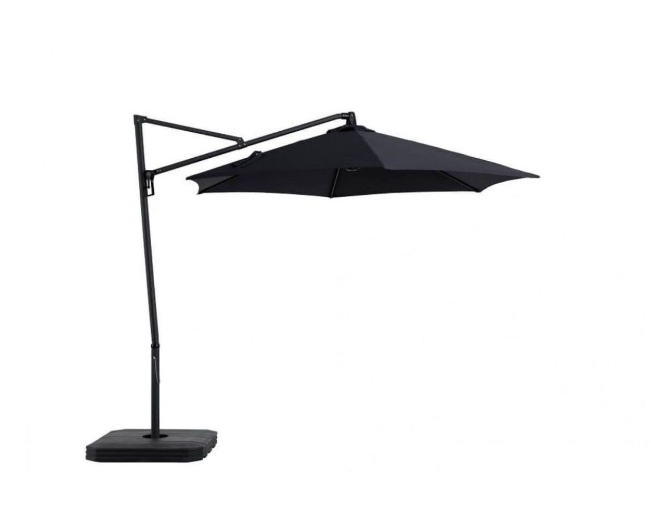 Miami Cantilever 3m Charcoal Umbrella and Base, , hi-res image number null