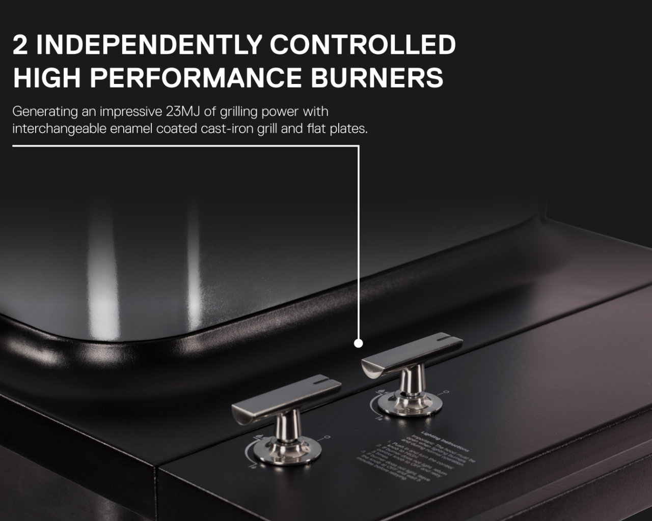 Everdure by Heston Blumenthal FORCE 2 Burner BBQ with Stand, , hi-res image number null