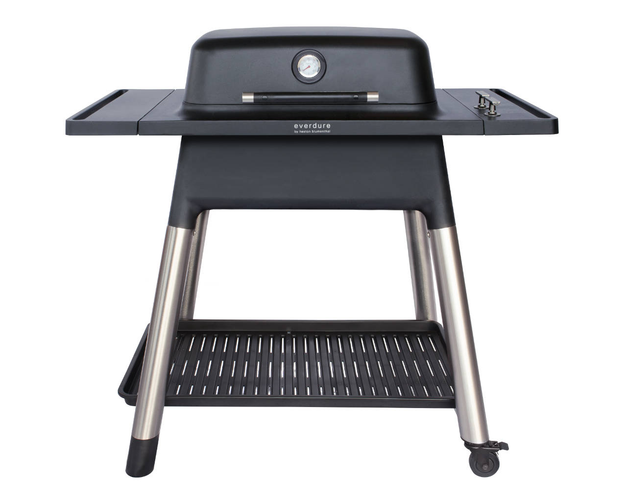 Everdure by Heston Blumenthal FORCE 2 Burner BBQ with Stand, Black, small-swatch