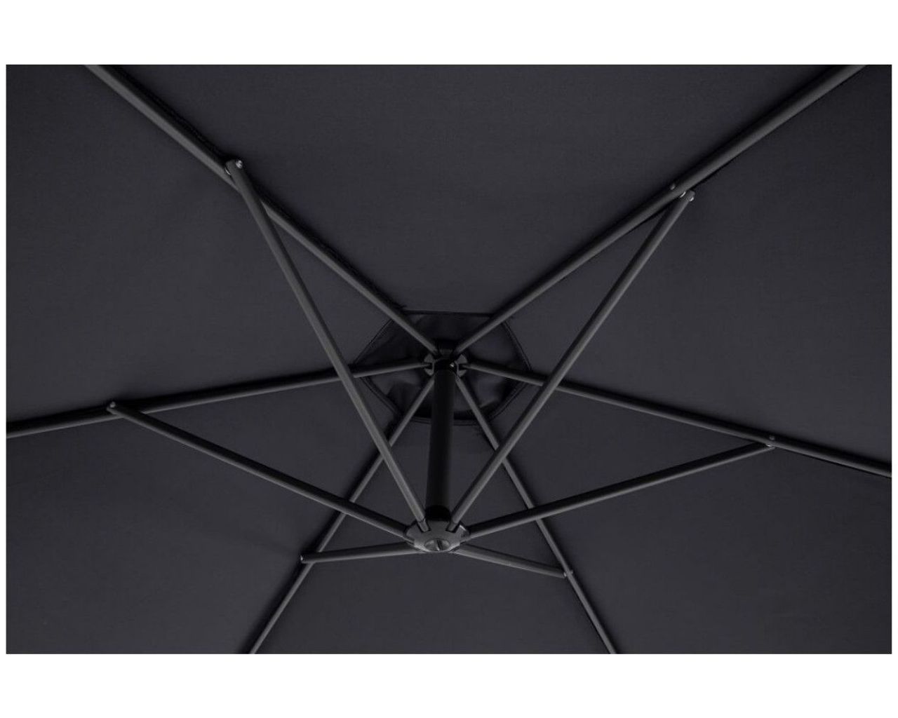 Miami Cantilever 3m Charcoal Umbrella and Base, , hi-res image number null