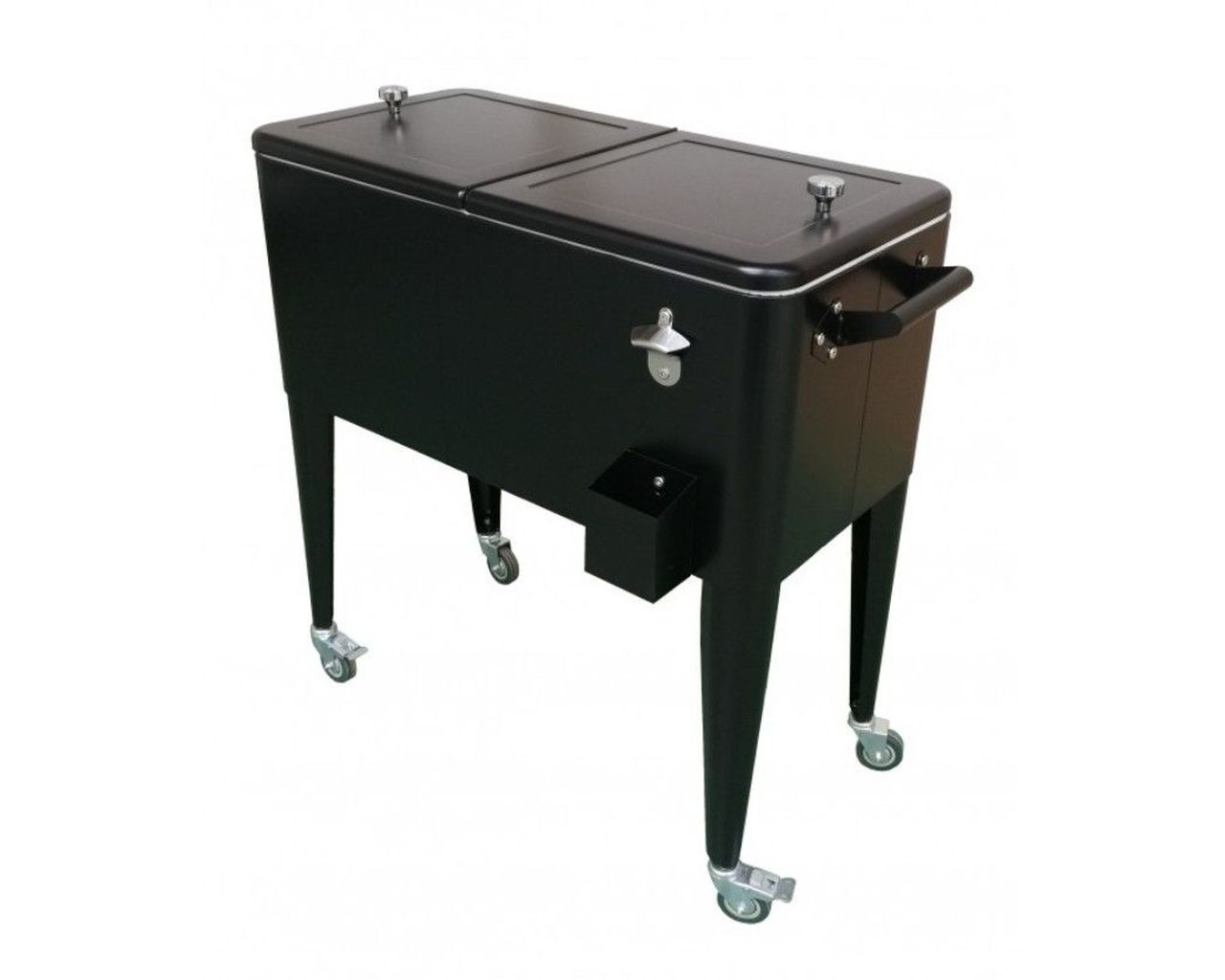 Retro Cooler Roller 76L, Matte Black, small-swatch