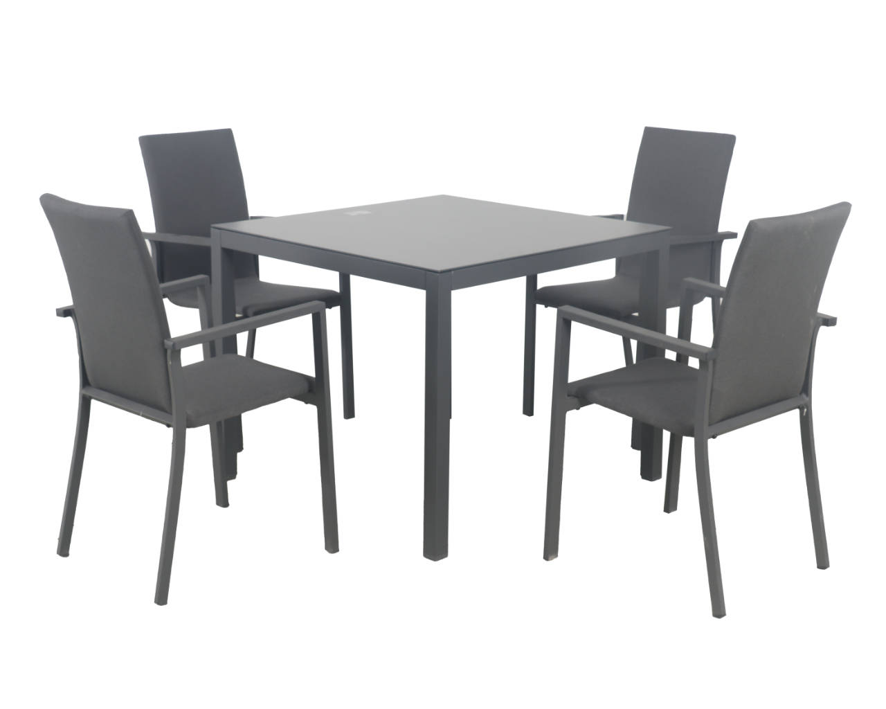 Jette-Boston Quick Dry 5 Piece Dining, Gunmetal Grey, small-swatch