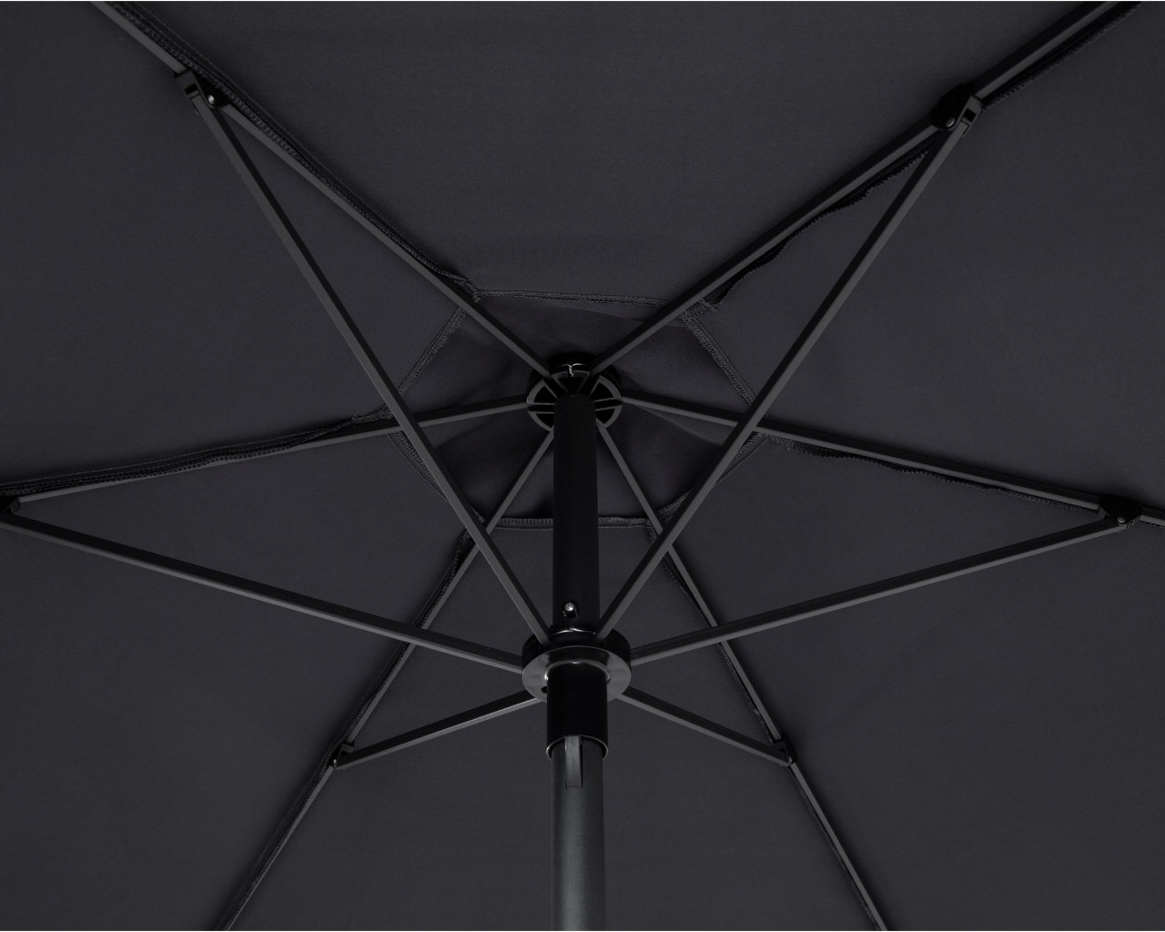 Bronte 2.1m Market Umbrella Charcoal, , hi-res image number null
