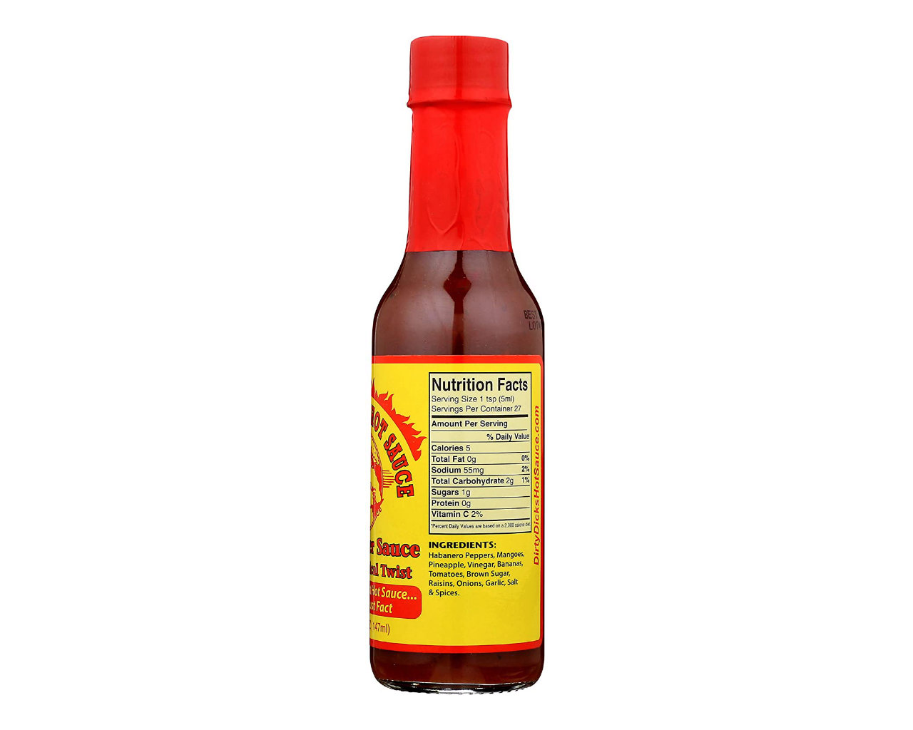 DD's Hot Pepper Sauce With a Tropical Twist 147g, , hi-res image number null