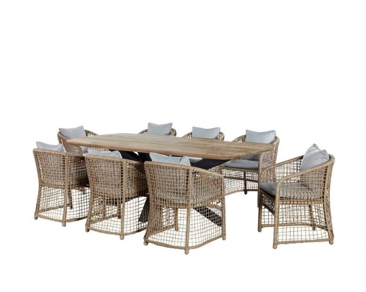 Icaria-Jakarta 9 Piece Dining (Black), Black, hi-res image number null