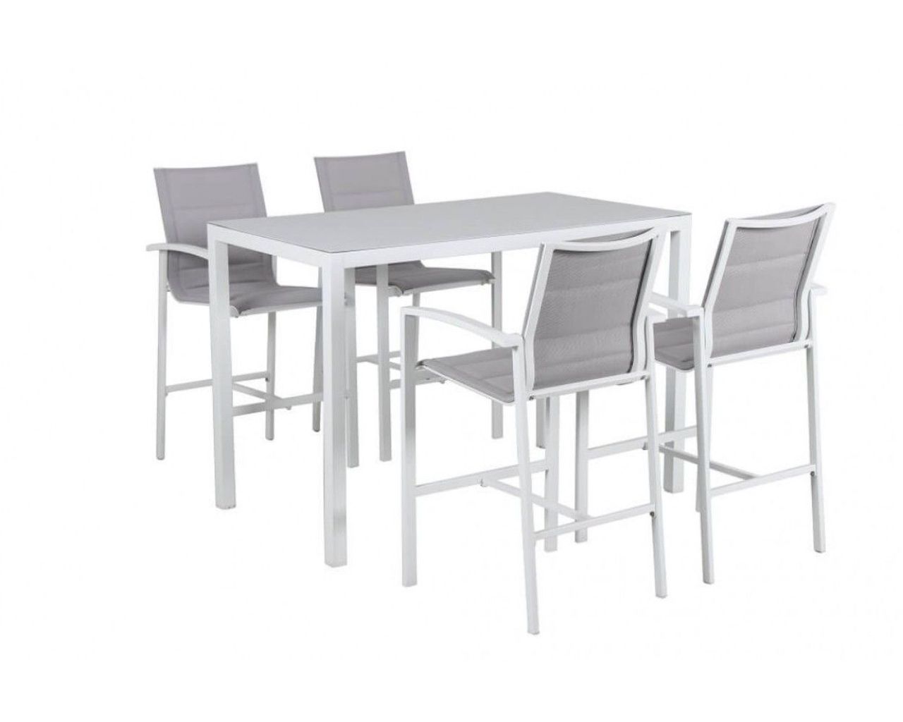 Boston 5 Piece Bar Setting, White, small-swatch