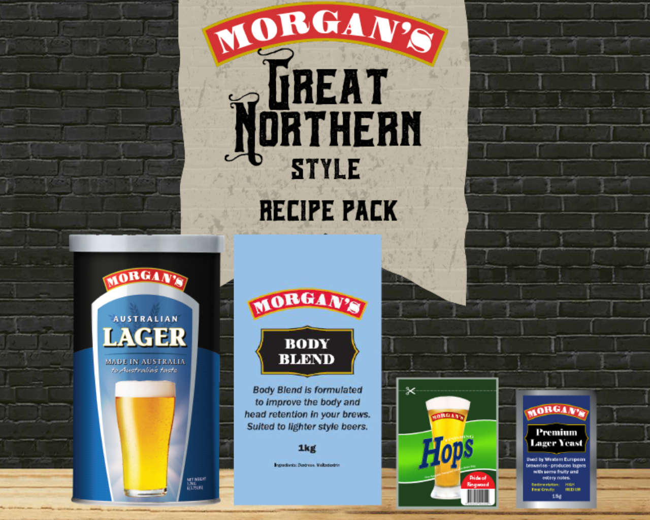 Morgan's Home Brew Kit - Great Northern Style Recipe Pack, , hi-res image number null