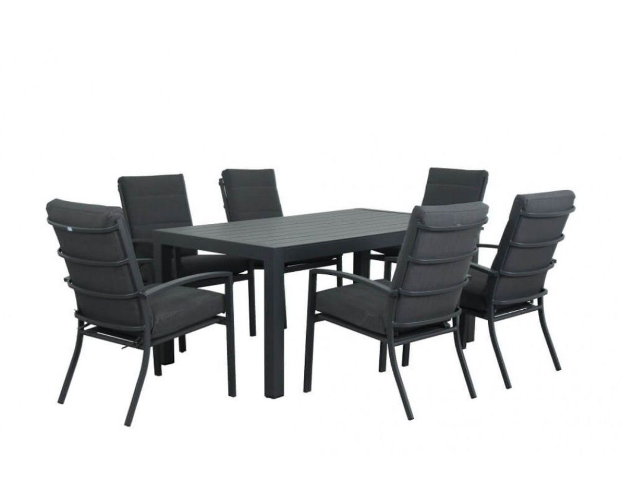 Jette Highback 7 Piece Dining, Gunmetal Grey, small-swatch