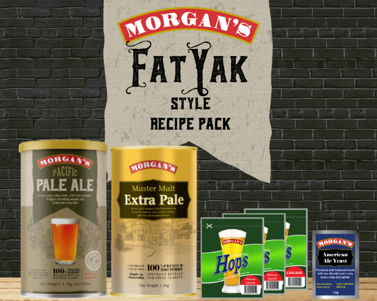 Morgan's Home Brew Kit - Fat Yak Style Recipe Pack, , hi-res image number null