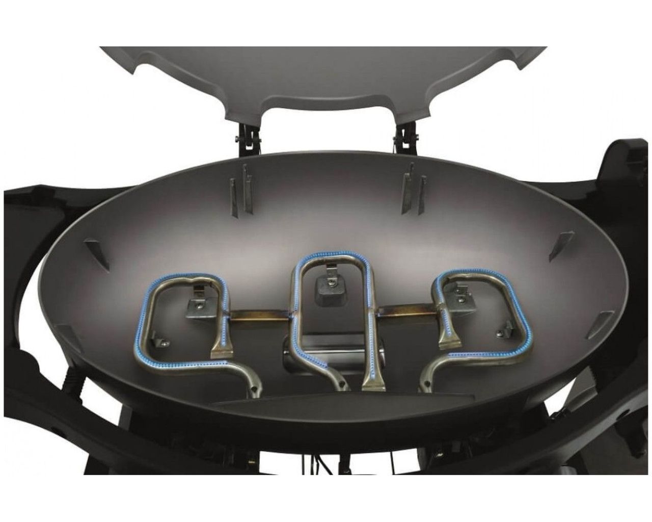 Ziggy by Ziegler & Brown Triple Grill Natural Gas Classic on Cart (Gunmetal Grey), Gunmetal Grey, hi-res image number null
