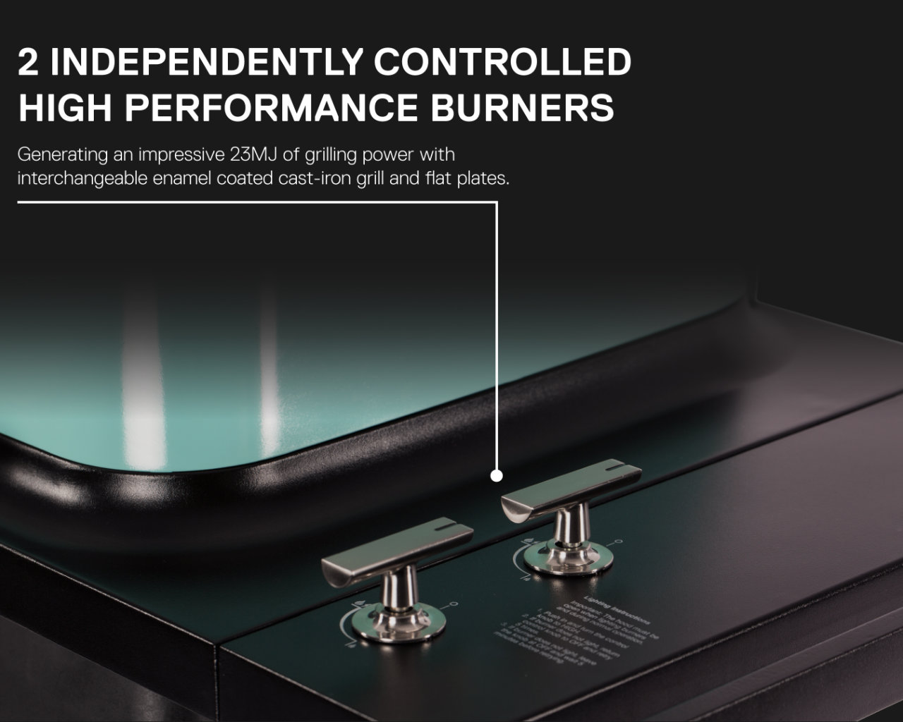 Everdure by Heston Blumenthal FORCE 2 Burner BBQ with Stand (Mint), Mint, hi-res image number null