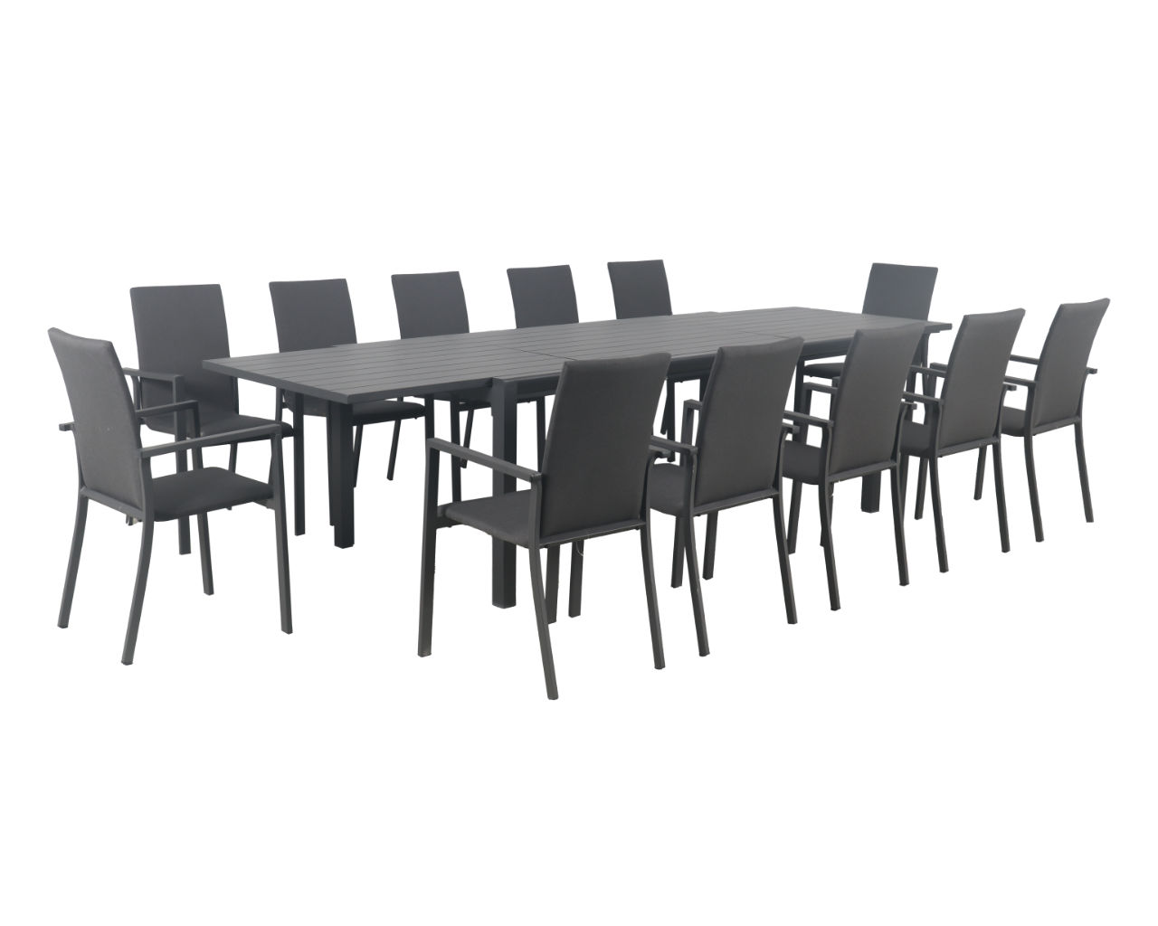 Jette Quick Dry 13 Piece Dining (Gunmetal Grey), , hi-res image number null