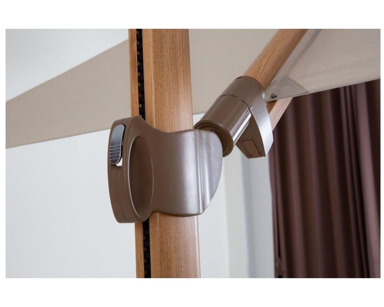 Naples 3x3m Square Cantilever Umbrella Natural, , hi-res image number null