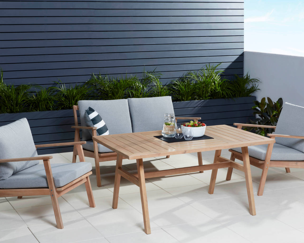 Zedd 4 Piece Low Dining Setting, , hi-res image number null