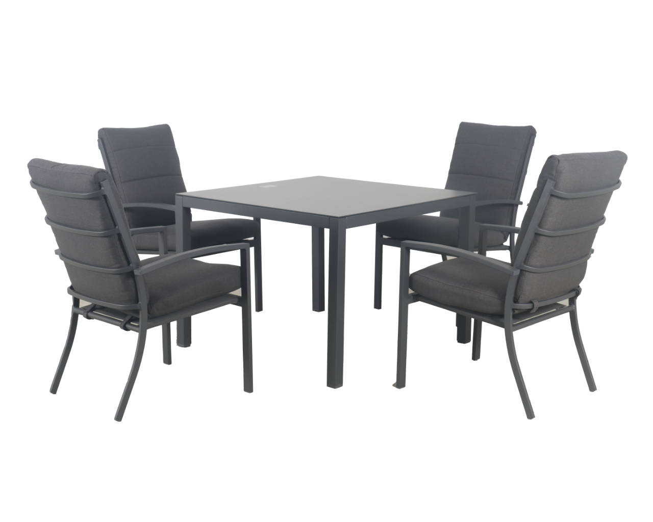 Jette-Boston Highback 5 Piece Dining, Gunmetal Grey, small-swatch