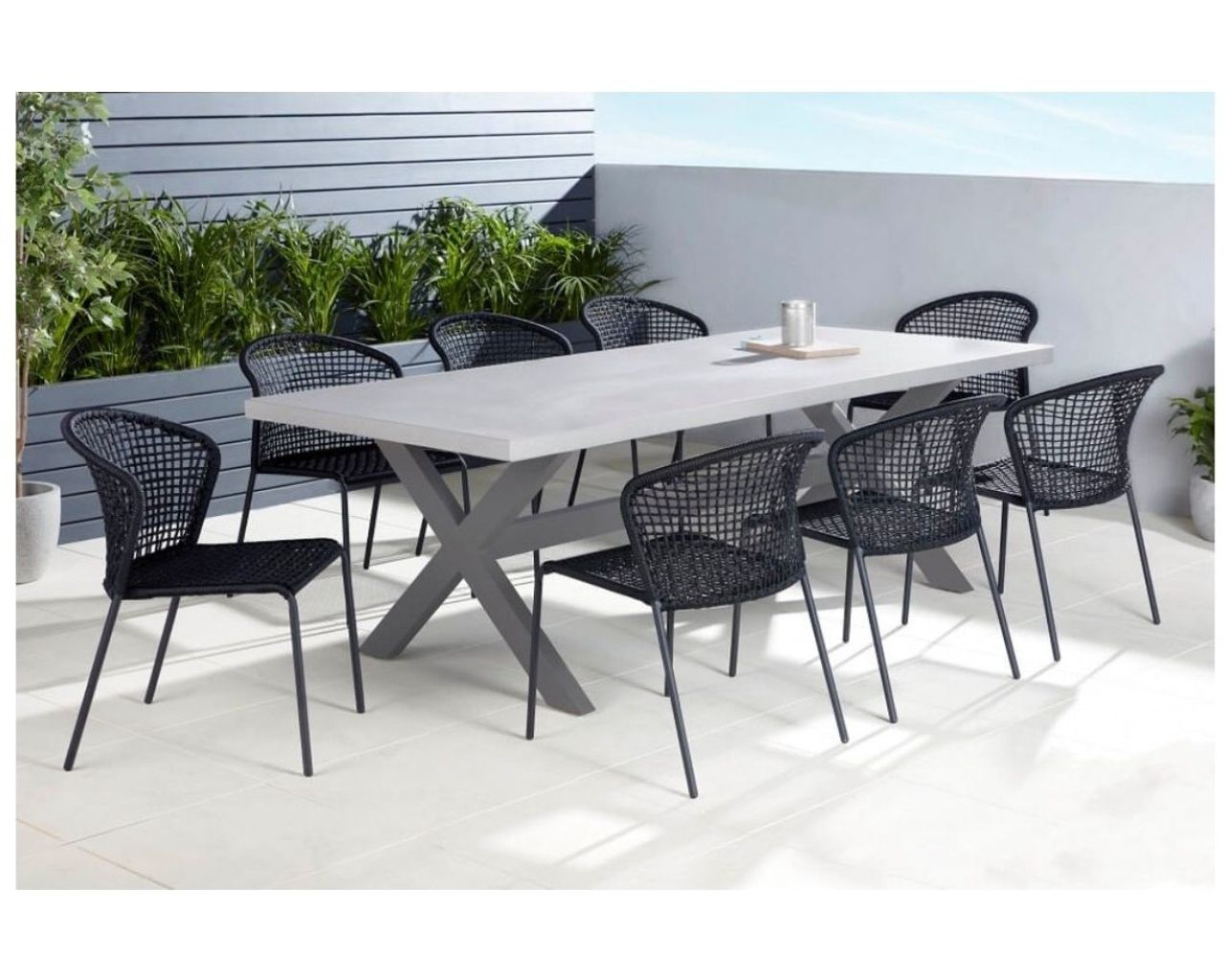 Copenhagen-Crete 9 Piece Dining, , hi-res image number null