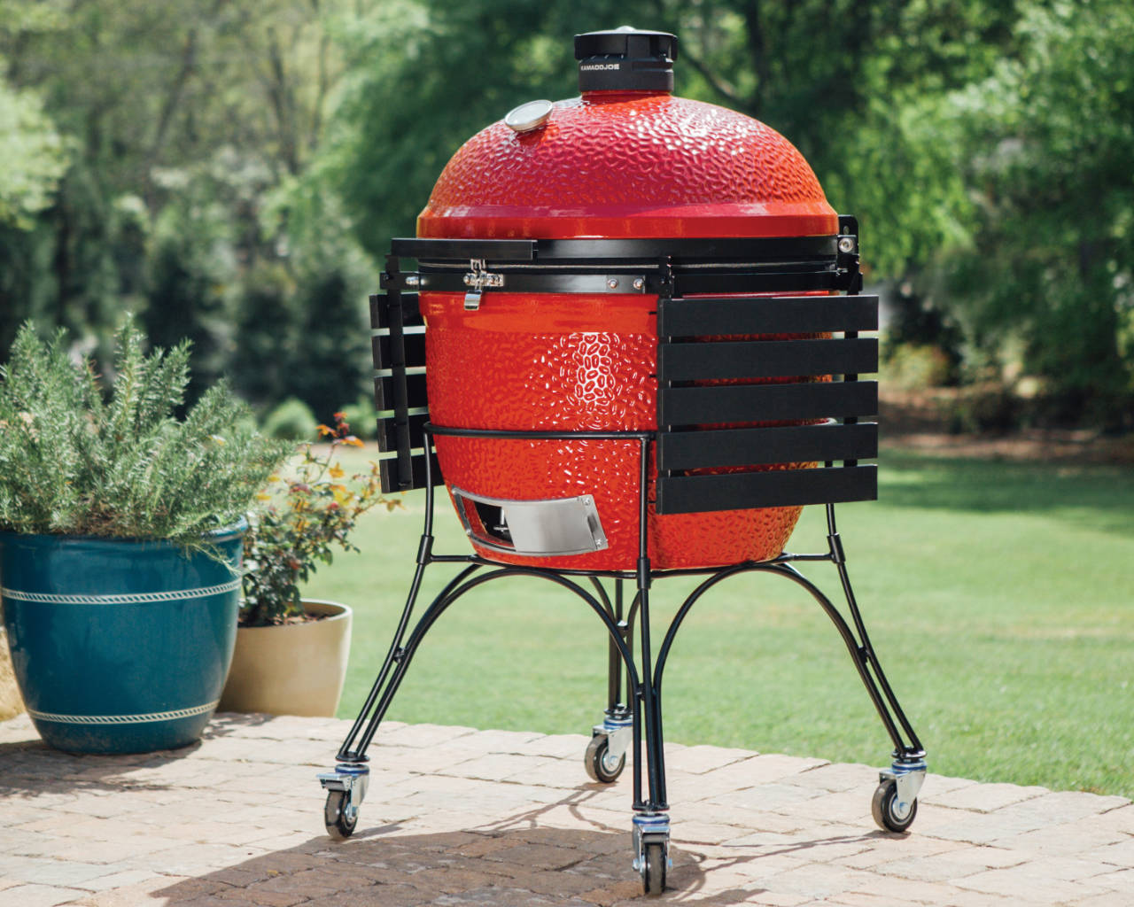 Kamado Joe Big D&C on Cart Series II - Red, , hi-res image number null