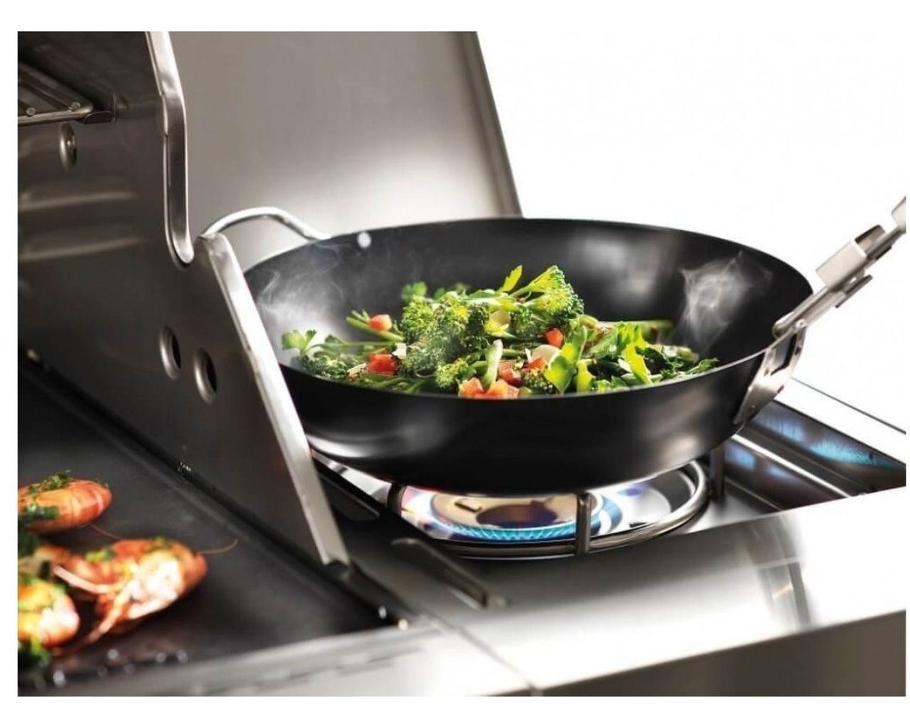 KitchenAid 4 Burner LPG BBQ with Side Burner, , hi-res image number null