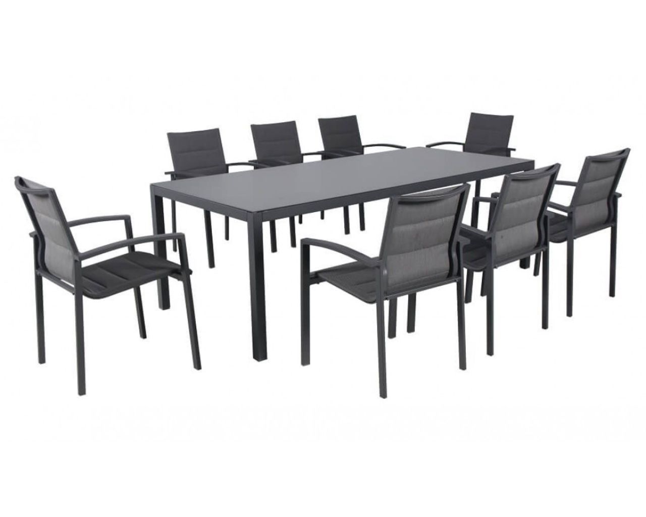 Boston 9 Piece Dining, Gunmetal Grey, small-swatch