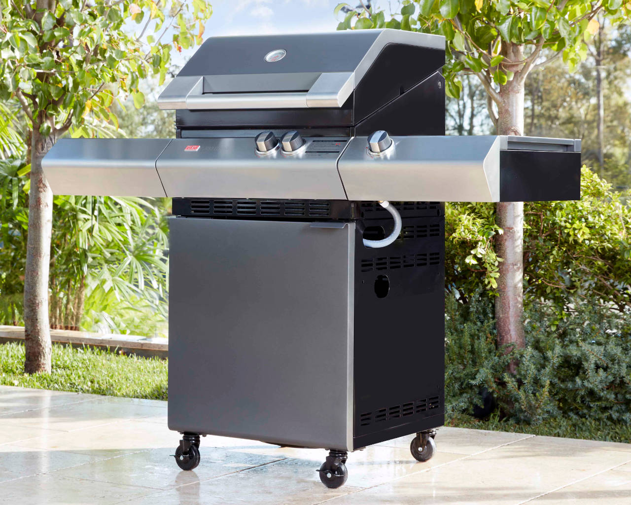 Ziegler & Brown Turbo Classic 2 Burner on Side Burner Cart, , hi-res image number null