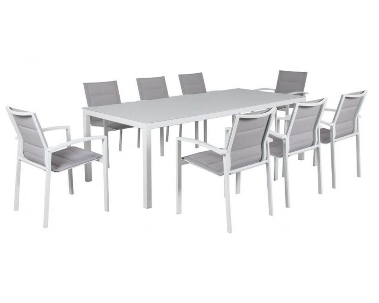 Boston 9 Piece Dining, White, small-swatch