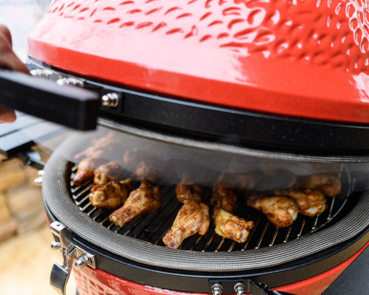 Kamado Joe Classic D&C on Cart Series II - Red, , hi-res image number null